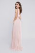 Gathered Illusion V-Neck Jersey Chiffon Gown 1812B5427