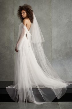 Soft Net Petite Wedding Dress 7VW351510