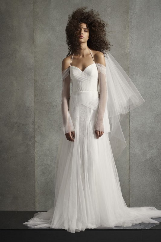 Soft Net Petite Wedding Dress 7VW351510