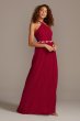 High-Neck Pleated Soft Net Bridesmaid Dress F20115