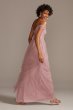 Off-the-Shoulder Pleated Soft Net Bridesmaid Dress F20116