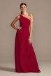 One-Shoulder Simple Chiffon Bridesmaid Dress F20163