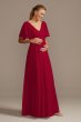 Flutter Sleeve Mesh Maternity Bridesmaid Dress F20167