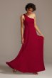 One-Shoulder Crepe-Back Satin Bridesmaid Dress F20169