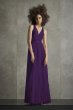 Bobbin Net Plunging Flange Skirt Bridesmaid Dress VW360503