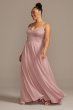 Spaghetti Strap Crepe-Back Satin Bridesmaid Dress W11995