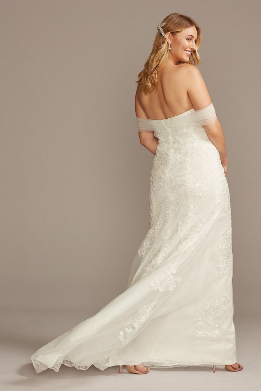 Tulle and Floral Off-the-Shoulder Wedding Dress Collection WG3978