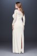 Off-the-Shoulder Long Sleeve Lace Plus Size Gown 184213DBW