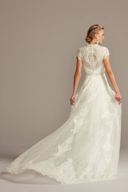 Chiffon A-Line Wedding Dress with Crystal Detail Collection WG3868