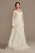 Leafy Applique Lace Off the Shoulder Wedding Dress CWG891