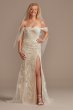 Detachable Sleeves and Train Tulle Wedding Dress LSSWG881