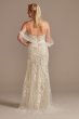 Removable Sleeves and Train Bodysuit Wedding Dress MBSWG881