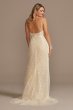 Beaded Plunge Wedding Dress with High Slit MBSWG887