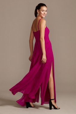 Jersey Bridesmaid Dress with Sequin Back AP2E202813
