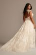 Applique Point DEsprit Plus Size Wedding Dress 9WG3980