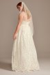 Plunge Lace Plus Size Wedding Dress 9WG3993