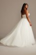 Crystal Floral Bodice Plus Size Wedding Dress 9WG3996