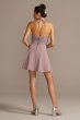 Lace Bodice Illusion Plunge Halter Mini Dress Speechless D78671H629