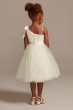 One Shoulder Lace and Tulle Flower Girl Dress OP270