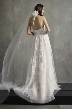 Petite Beaded Lace Wedding Dress 7CWG731