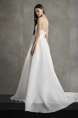 Plus Size Organza 3/4 Wedding Dress 8CWG731