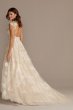 Floral Applique Point DEsprit Tulle Wedding Dress WG3980