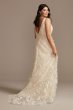 Floral Plus Size Wedding Dress with Veiled Train 8MS251228