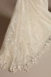 Lace Wedding Dress with Crochet Trim Capelet MS251224