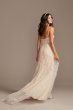 Floral Beaded Wedding Dress with Removable Sleeves MS251234