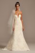 Lace Removable Bow Train Tall Wedding Dress 4XLCWG880