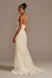 Lace Removable Bow Train Tall Wedding Dress 4XLCWG880