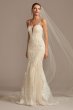 Scroll and Lace Mermaid Petite Wedding Dress 7CWG878