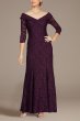 Off the Shoulder Cuff Lace 3/4 Sleeve Dress 81122314