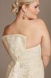 Lace Removable Bow Train Plus Size Wedding Dress 8CWG880