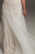 Plunging Tulle Plus Wedding Dress Overdress 8VW351563