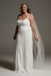 Sequin Lace Plus Slip Wedding Dress 8VW351567