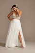 Chiffon Plus Size Wedding Separates Circle Skirt 9DS150827