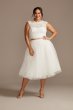 Tulle Plus Size Wedding Separates Midi Skirt 9DS150831