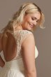 Beaded Cutout Back Chiffon Plus Size Wedding Dress 9WG4003