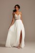 Chiffon Plus Size Wedding Separates Circle Skirt DS150827