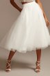 Tulle Wedding Separates Midi Skirt with Pockets DS150831