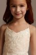 Glitter Tulle Flower Girl Dress with Keyhole Back WG1412