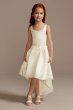 Satin Flower Girl Dress with High Low Hem WG1415