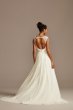 Beaded Keyhole Back Chiffon Wedding Dress WG4003