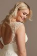 Beaded Cutout Back Chiffon Tall Plus Wedding Dress 4XL9WG4003