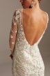 Floral Illusion Tall Bodysuit Wedding Dress 4XLSWG851