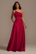 One Shoulder Satin A-Line Bridesmaid Dress F20135