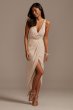 Tank Draped Chiffon Tulip Hem Bridesmaid Dress F20217