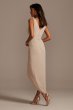 Tank Draped Chiffon Tulip Hem Bridesmaid Dress F20217