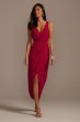 Tank Draped Chiffon Tulip Hem Bridesmaid Dress F20217